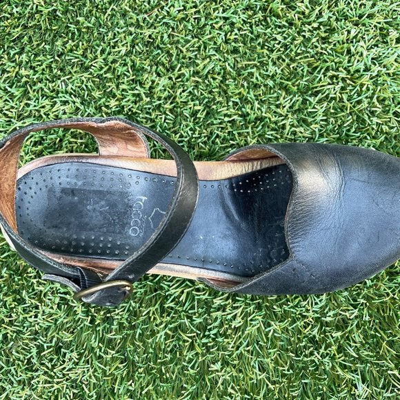 DANSKO Black Block Heels w/ Ankle Strap Size 39 - Picture 6 of 8